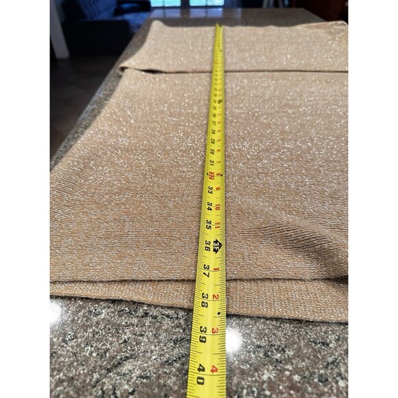 Gold Shimmer Fringe Cardigan Step In Style Poncho Gold Sz XL - Picture 6 of 8